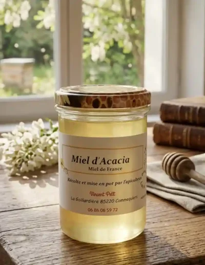 Miel-dacacia-liquide-plats-sucrés-salés-la-ferme-du-petit-sud